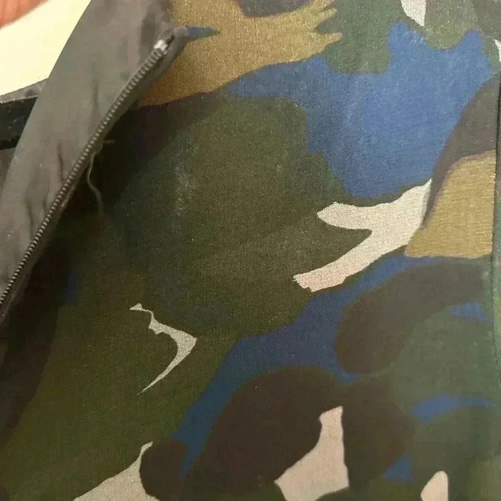 PS PAUL SMITH Khaki Camouflage Dress W/ Pleats - Picture 9 of 11